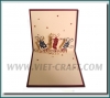 Pop up 3D handmade greeting card